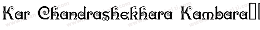 Kar Chandrashekhara Kambara字体转换